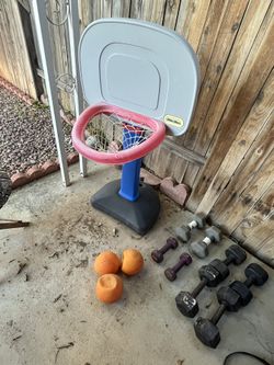Basketball Hoop And Balls