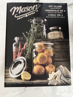 Mason 4-Piece Glass Canister Set