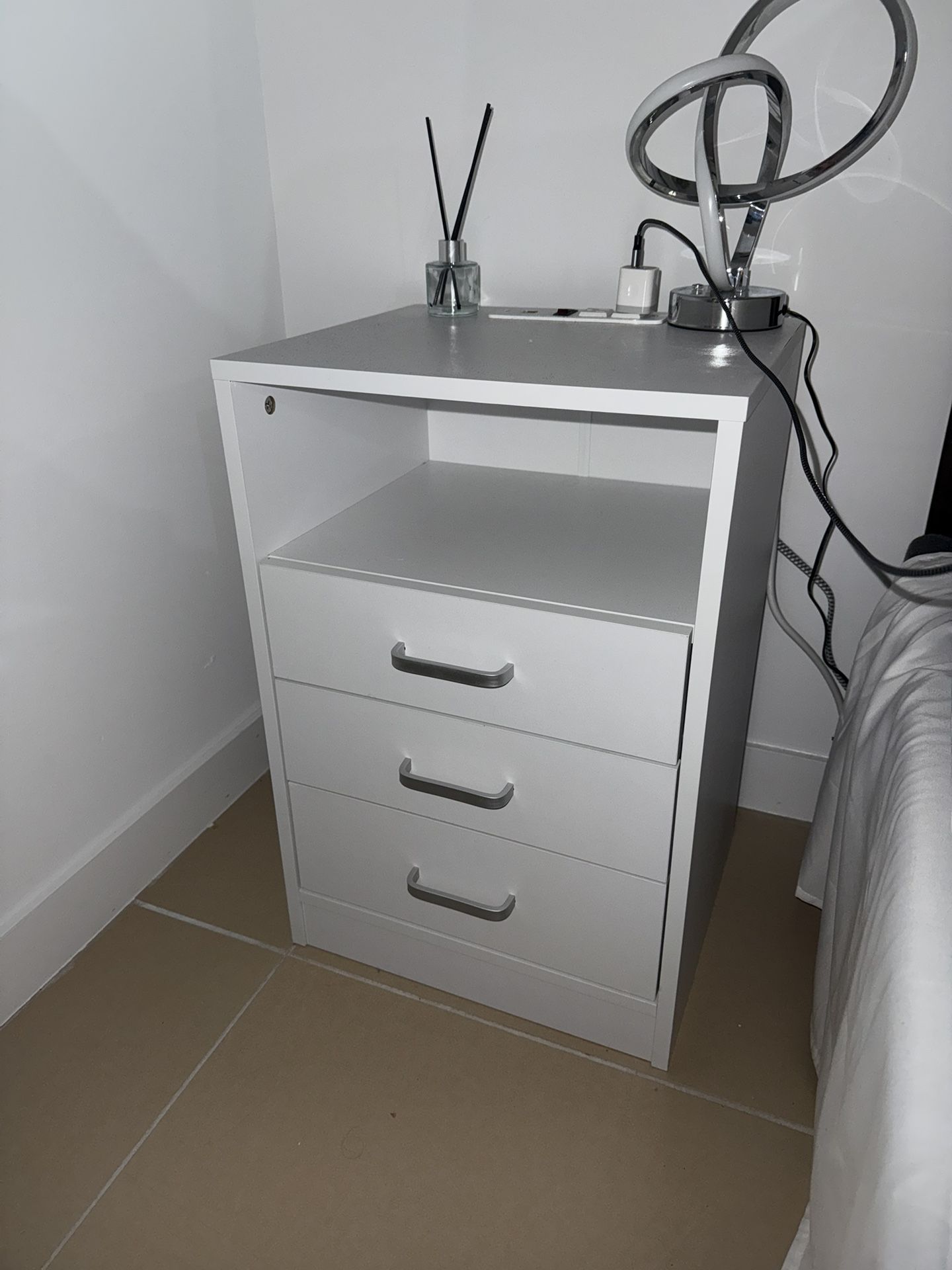 **Set Of 2** End Tables W/ Built In outlets