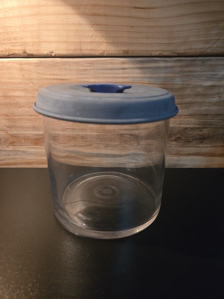 Handcrafted Glassware With Metal Lid