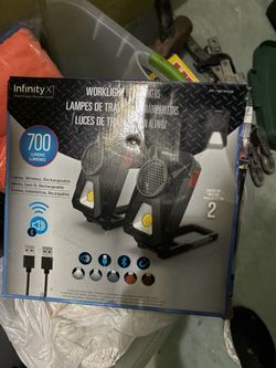 Infinity X1 Worklight with Speakers 2-Pack