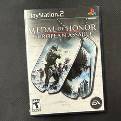 Medal of Honor European Assault Video Game For Sony PlayStation PS2