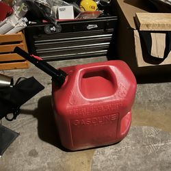 Gas Can Full Of Gas And Two Stroke Oil (mixed)