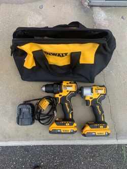 DeWalt Drill set. 2 drills 2 batteries w/charger