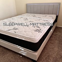 New Queen Bed Frame With Mattress 
