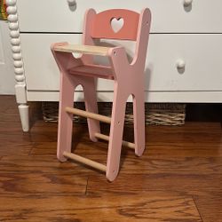 Doll Wooden High chair 