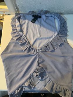 Periwinkle Ruffle Top