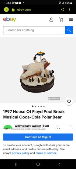 1997 house of flood pool Break mucical  cocacola polar Bear