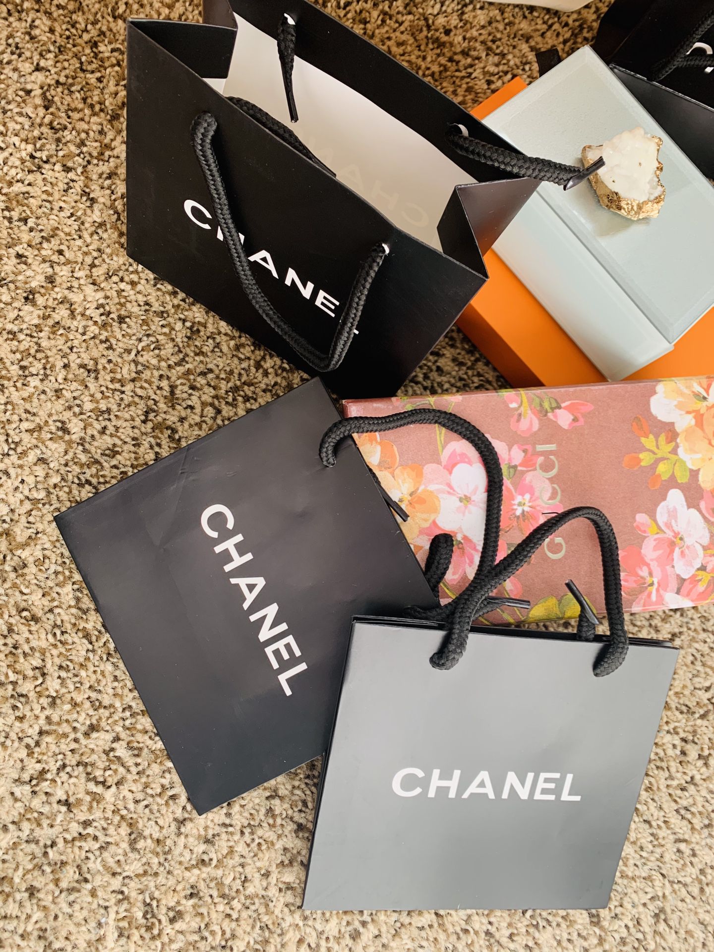 Chanel shopping bag bundle 3 pieces small bags