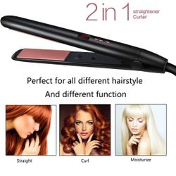 Professional 2 in 1 Hair Straightener And Curler