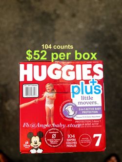 Huggies little movers size 7 plus