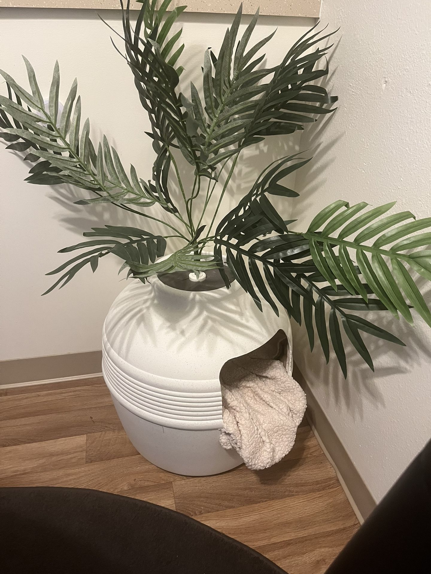 Cat plant litter-box