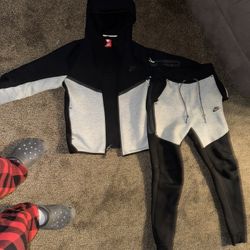 Grey Black Nike Tech