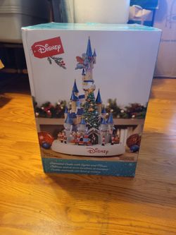 RETIRED Christmas Disney Animated Castle Lights & Sound