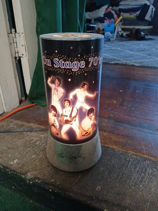 Antique Elvis Presley Rotating Lamp (Works)