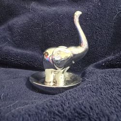 Silver Elephant Jewelry Holder