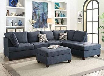 Sectional w/ottoman - Sofa Seccional