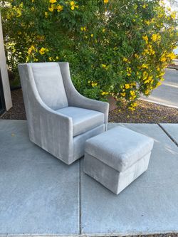 West Elm Glider chair & ottoman ( can deliver for $10 )