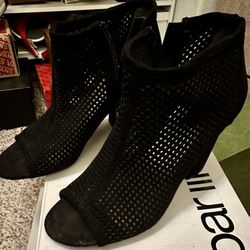 Black Open Toe Heel 