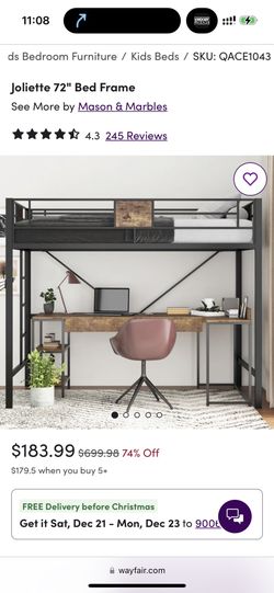 Twin Bunk Bed Frame New In Box