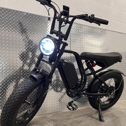 (2000W Peak)1500W Electric Scrambler Ebike, 20ah, 35mph, 25-60 Mile Range 