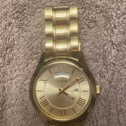 Gold Guess Watch