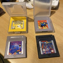 Nintendo, Game Boy And DS Game Cartridges.