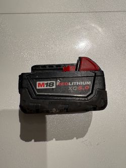Milwaukee red lithium battery  XC5.0