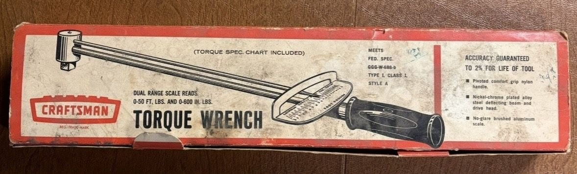 Craftsman 9-44481 Torque Wrench.