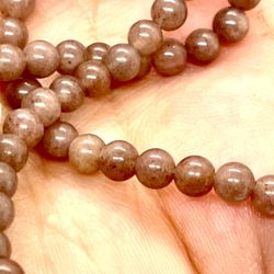 Strand Of Purple Chalcedony Beads 