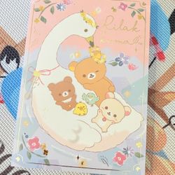 San-X Rilakkuma Swan & Golden Flower 6A Memo PadNotepad stationery
