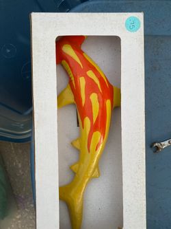 Decorative glass wall shark