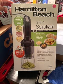 Hamilton Beach 3-in-1 Spiralizer