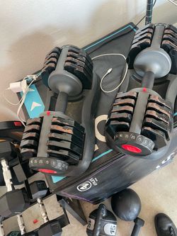 Bow flex adjustable dumbells