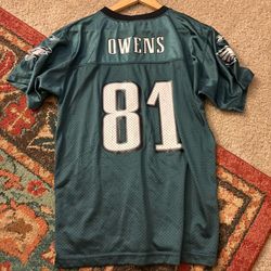 Y2K Philadelphia Eagles Terell Owens Reebok Jersey Sz youth xl