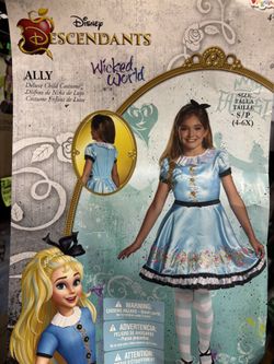 New, Girls Disney Descendants Wicked World “ Ally “ Costume Size 4-6 X