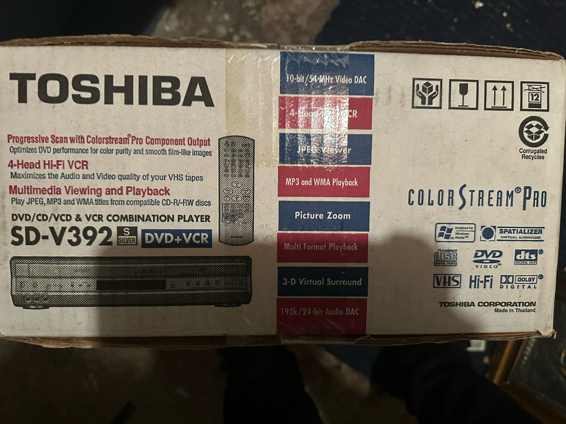 Toshiba SD-V392 DVD/VCR Combo