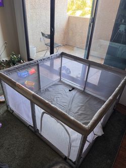 50x50 Grey Play pen for babies.