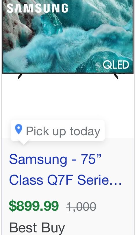 75” Samsung Q75 QLED