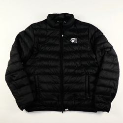 Happy Happy New Year Light Down Jacket Size Large 