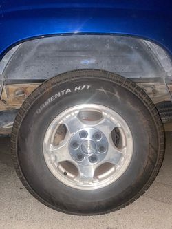 Chevy Silverado rims and tire