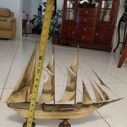 BRASS SAIL BOAT 