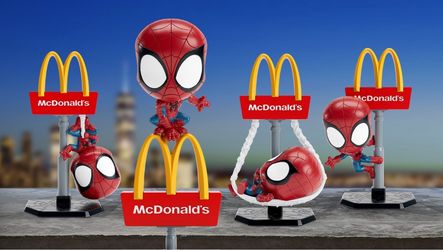 McDonald's Spider-Man Brand New Day Happy Meal Toys Set of 4 Rare
