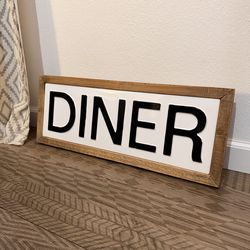 Rustic Farmhouse DINER Wall Sign