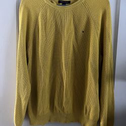Tommy Hillfigger Yellow Sweater Size Large