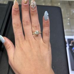 14kt Lab Diamond Ring 