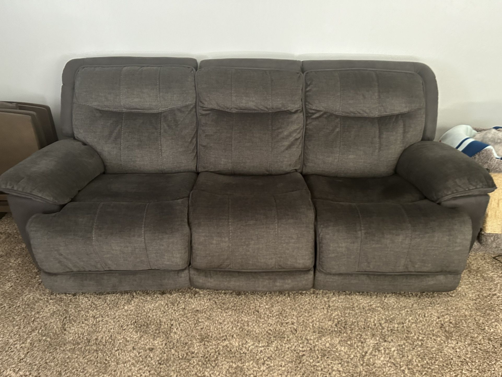 Gray Sofa And Love Seat
