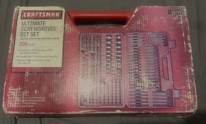 (Brand New In Box) Rare; Craftsman Ultimate Screwdriver Bit Set - 208 pcs Power Tools Box Case Original