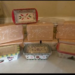 Christmas Baking Dishes With Lids