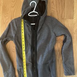 Athleta Workout Hoodie, Heather Grey, Size XS